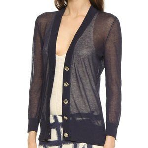 Tory Burch Sheer Cardigan, XS